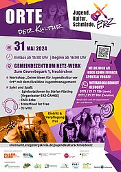 JugendKulturSchmiede - workshop für deine Ideen am 31.05. in Neukirchen und am 27.09.24 in Thum