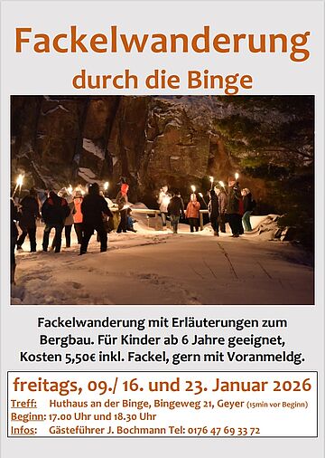 Fackelwanderung durch die Binge 2026 Januar 2026
