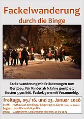 Fackelwanderung durch die Binge 2026 Januar 2026