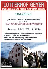 Tanzkaffee im Lotterhof am 18. Mai 2025