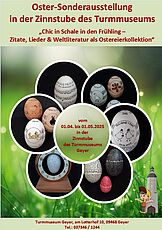 Sonderausstellung Ostereier im Turmmuseum vom 1.4.-4.5.25