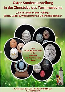 Sonderausstellung Ostereier im Turmmuseum vom 1.4.-4.5.25