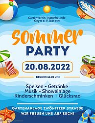 Sommerfest in der Schrebergartenanlage am 20.08.