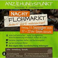 Nachtflohmarkt am 11.09. ab 17 Uhr