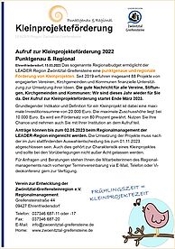 Aufruf Kleinprojekteförderung 2023