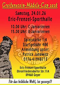 Greifenstein-Mädels-Cup am 24.01.26 in der Eric-Frenzel-SH