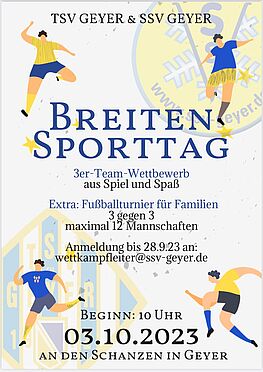 Breitensporttag am 3.10.23 im Greifenbachtal für Familien, Firmen, Freunde - jetzt anmelden