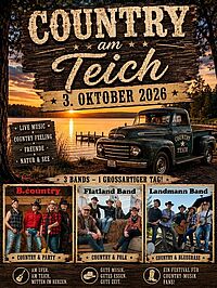 Country am Teich am 3.10. ab 11 Uhr, Greifenbachstauweiher