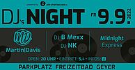 DJ-Night am Vorabend des GBM auf dem Parkplatz am Freizeitbad, 9.9.22
