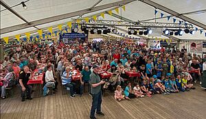 Empfang von Eric Frenzel zum Bingefest Juni 2023 in Geyer