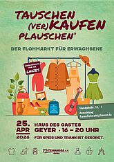 Tauschen-(Ver)Kaufen-Plauschen am 25.04.26 von 16-20 Uhr im Haus des Gastes