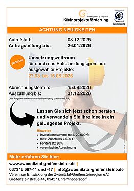 Aufruf zur Kleinprojektförderung 2026