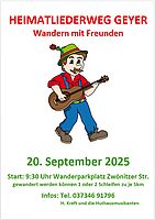 Wanderung auf dem Heimatliederweg Geyer am 20.09.2025