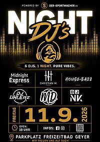 DJ Night 11.09. ab 19 Uhr