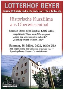 Historische Kurzfilme im Lotterhof am 16.03.25 um 16 Uhr