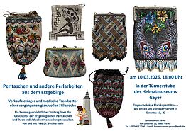 Vortrag im Turmmuseum über Perlarbeiten im Erzgebirge am 10.03.26 um 18 Uhr, bitte voranmelden