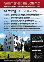 Sommerfest am Lotterhof am 12.07.25 