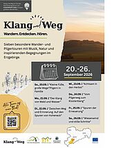 Wandern und Pilgern der besonderen Art - erleben Sie 7 geführte Touren mit verschiedenen Klangerlebnissen vom 20.-26.09.