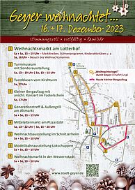 Weihnachtsmarkt Geyer 2023 am 16./ 17.12.